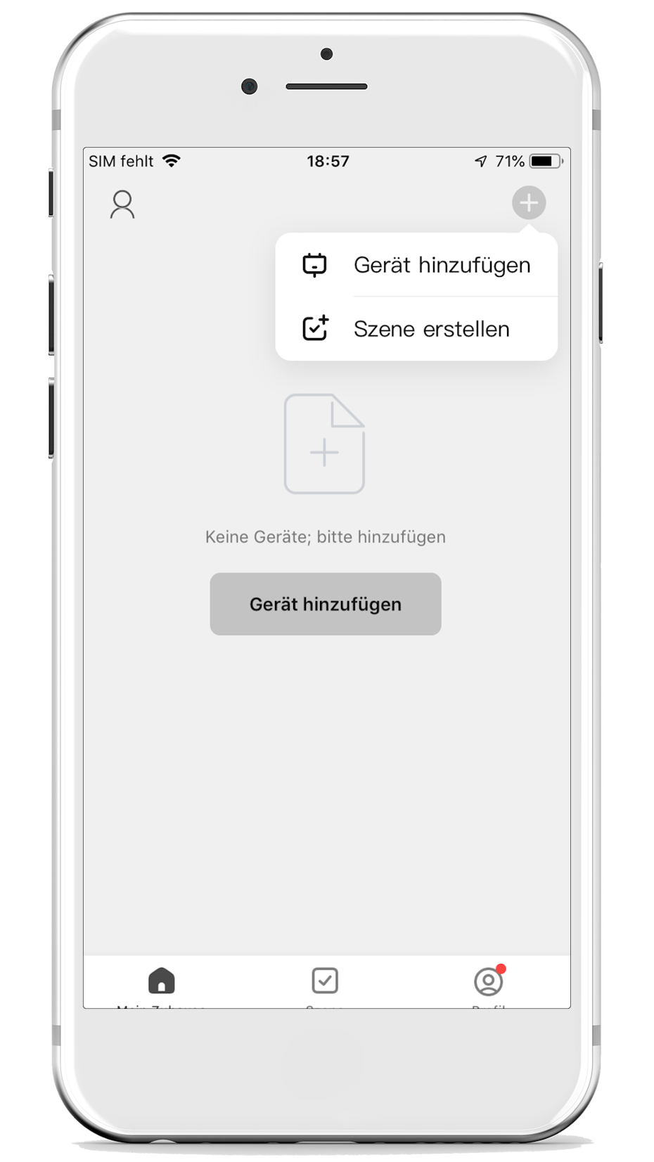 SF App Gerät manuell hinzufügen SF App Gerät manuell hinzufügen
