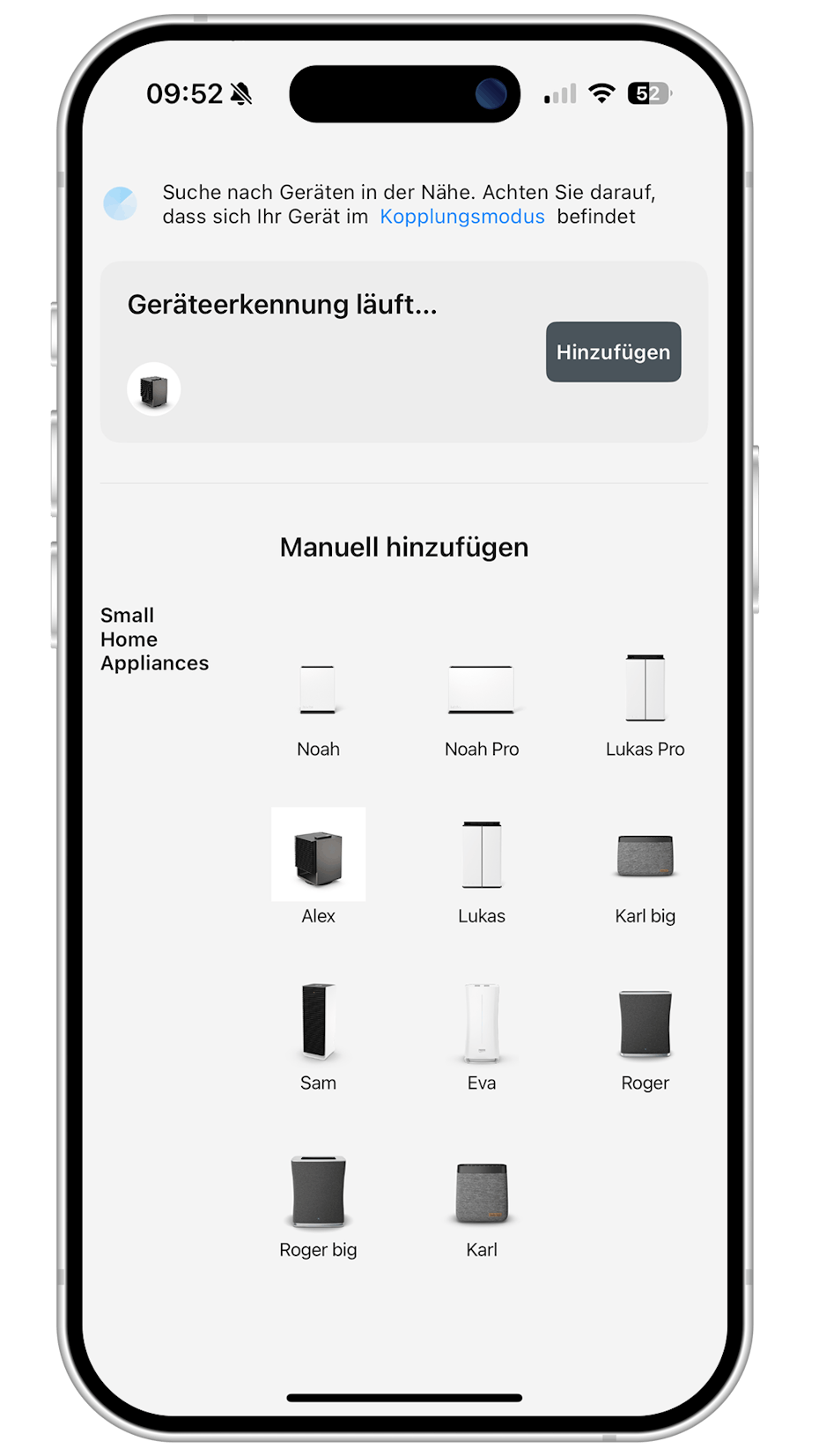 Stadler Form App fügt Heizlüfter Alex hinzu