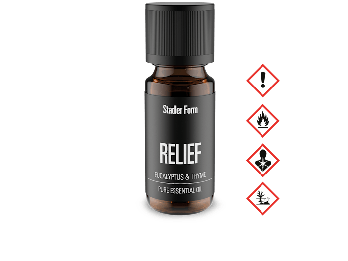 Relief essential oil by Stadler Form with symbols Relief essential oil by Stadler Form with symbols