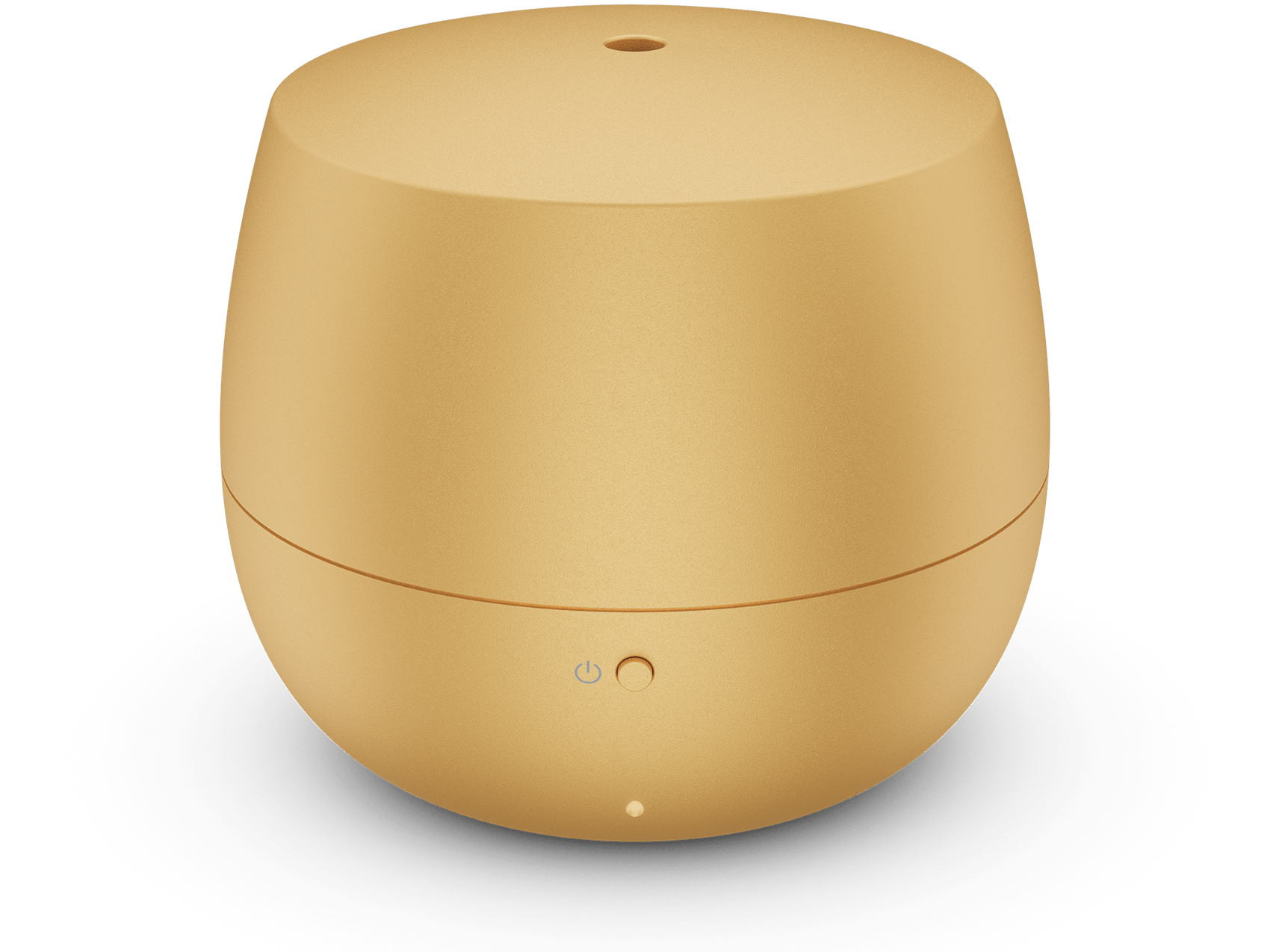 Mia aroma diffuser by Stadler Form in gold as perspective view