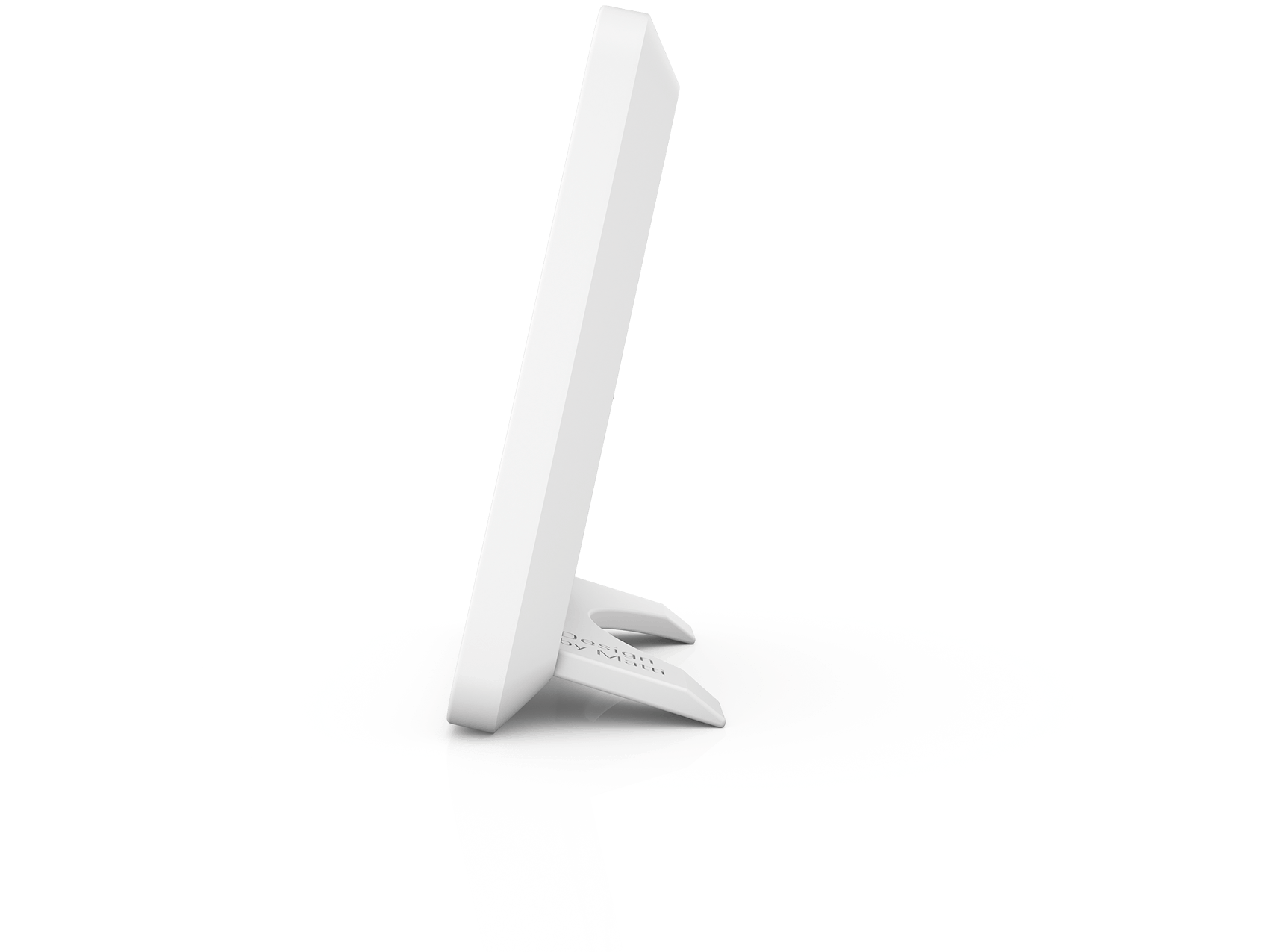 Selina little hygrometer by Stadler Form in white as side view