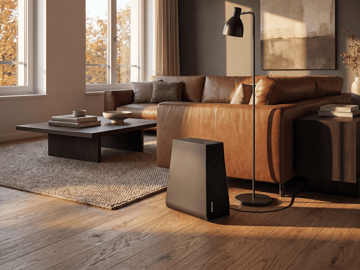 George Luftwäscher titanium von Stadler Form in einem modernen Wohnzimmer