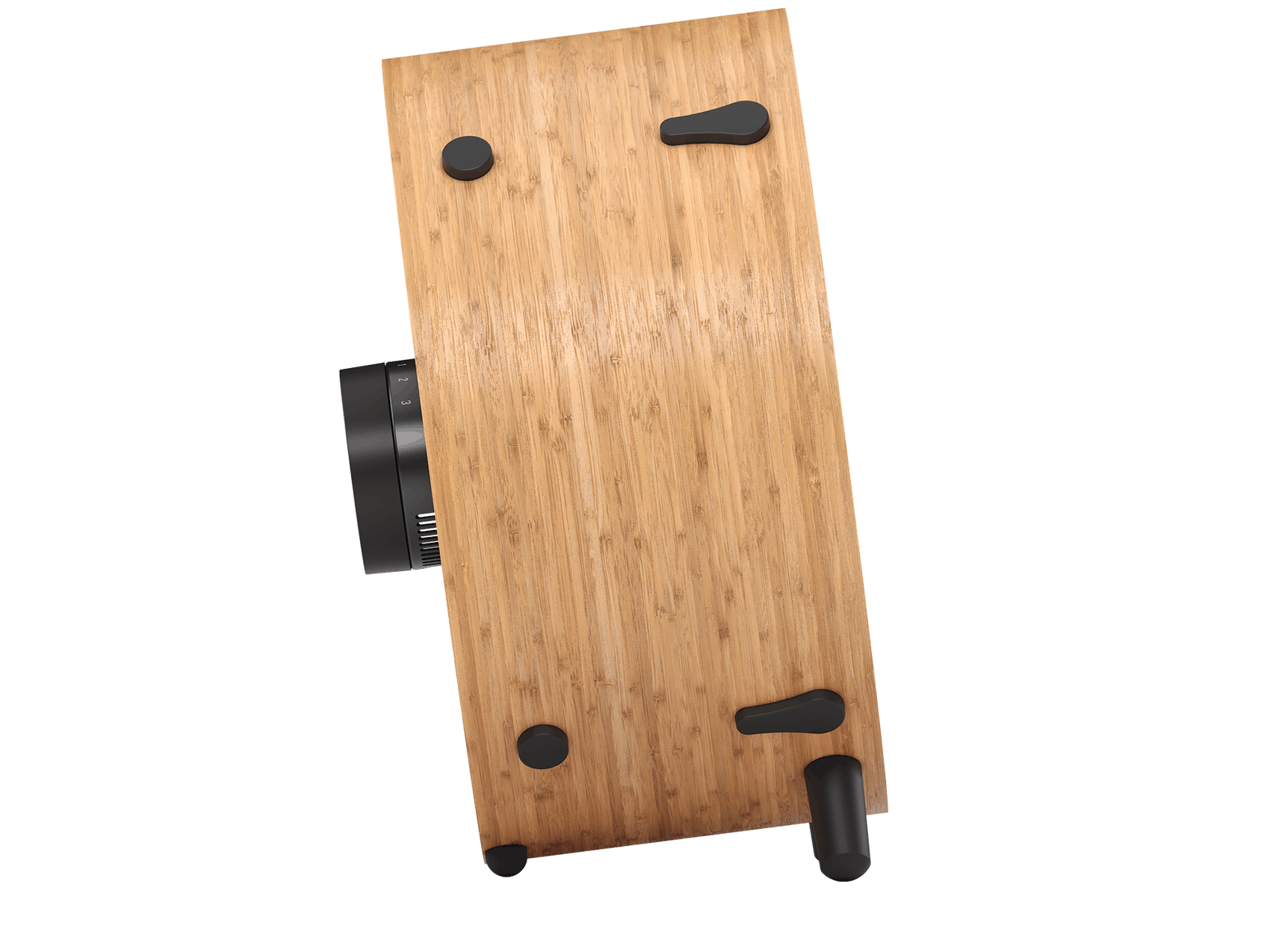 Otto bamboo fan by Stadler Form Otto bamboo fan by Stadler Form as side view