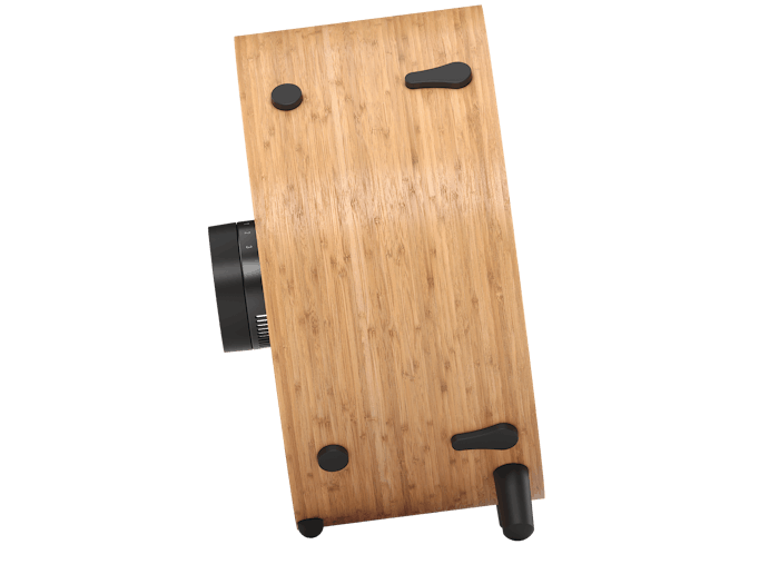 Otto bamboo fan by Stadler Form Otto bamboo fan by Stadler Form as side view